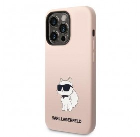 Karl Lagerfeld KLHCP14LSNCHBCP iPhone 14 Pro 6.1&quot; hardcase pink/pink Silicone Choupette