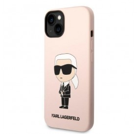 Karl Lagerfeld KLHCP14MSNIKBCP iPhone 14 Plus 6.7&quot; hardcase pink/pink Silicone Ikonik