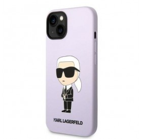 Karl Lagerfeld KLHCP14MSNIKBCU iPhone 14 Plus 6.7&quot; hardcase purple/purple Silicone Ikonik