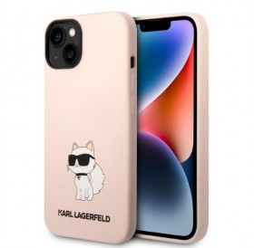 Karl Lagerfeld KLHCP14SSNCHBCP iPhone 14 6.1&quot; hardcase pink/pink Silicone Choupette