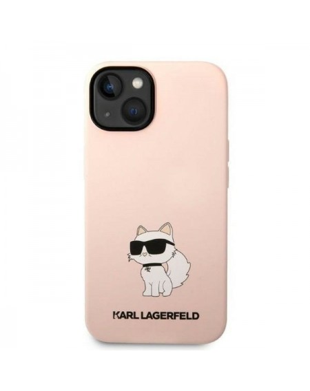 Karl Lagerfeld KLHCP14SSNCHBCP iPhone 14 6.1&quot; hardcase pink/pink Silicone Choupette