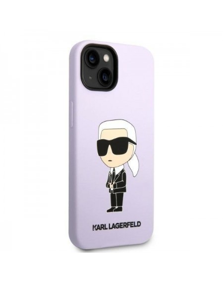 Karl Lagerfeld KLHCP14SSNIKBCU iPhone 14 6.1&quot; hardcase purple/purple Silicone Ikonik