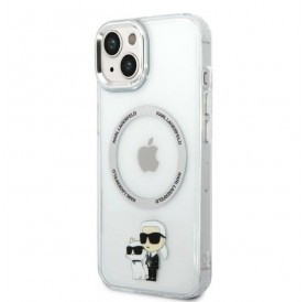Karl Lagerfeld KLHMP14SHNKCIT iPhone 14 6.1&quot; hardcase transparent Iconic Karl&amp;Choupette Magsafe