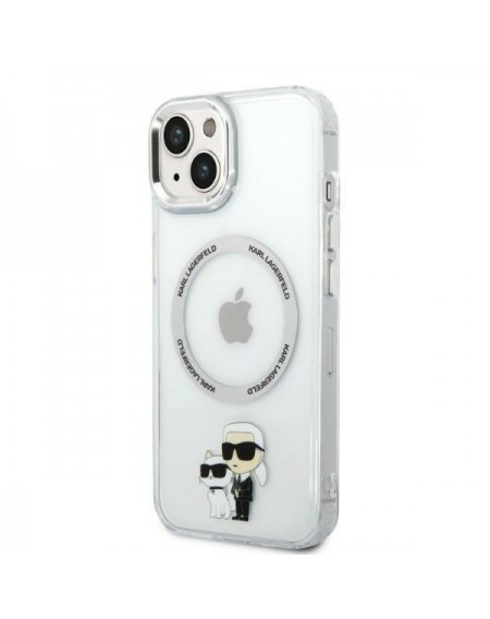Karl Lagerfeld KLHMP14SHNKCIT iPhone 14 6.1&quot; hardcase transparent Iconic Karl&amp;Choupette Magsafe