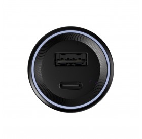 OnePlus car charger 1xUSB-A / 1xUSB-C SUPERVOOC PD QC 80W 5A black