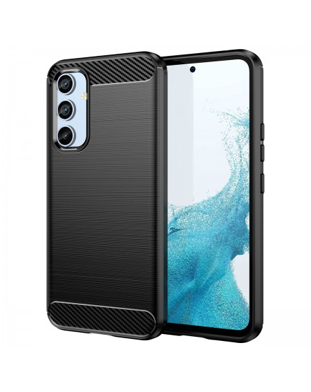 Carbon Case for Samsung Galaxy A54 5G flexible silicone carbon cover blue