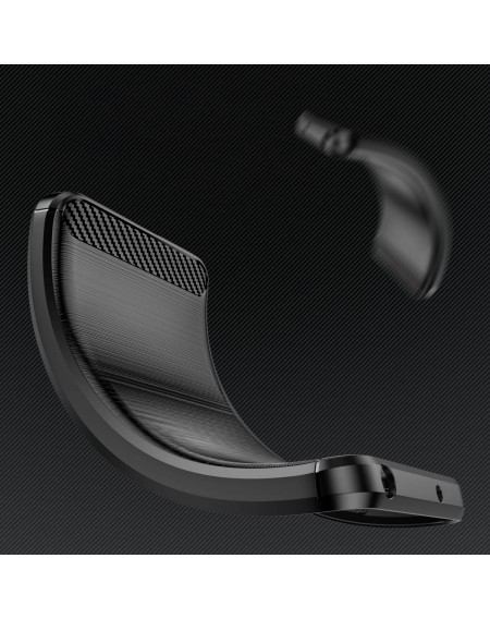 Carbon Case case for Xiaomi 13 flexible silicone carbon cover black
