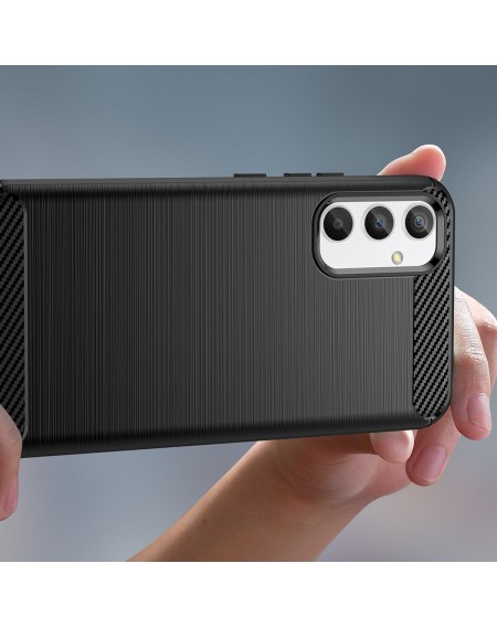 Carbon Case case for Realme 10 Pro flexible silicone carbon cover black