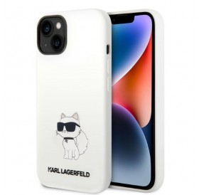 Karl Lagerfeld KLHMP14MSNCHBCH iPhone 14 Plus 6.7&quot; hardcase white/white Silicone Choupette MagSafe