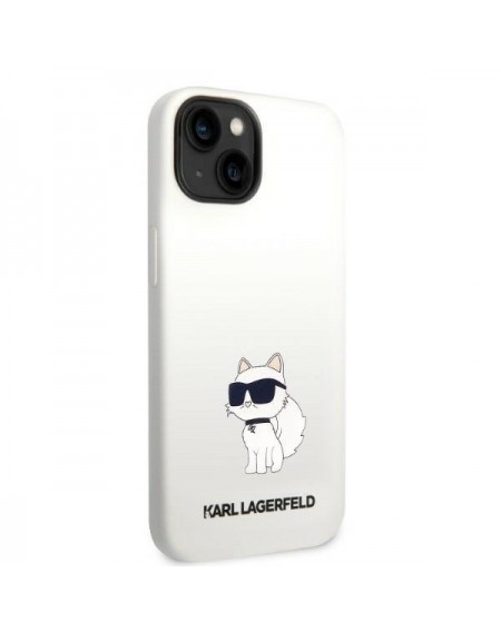 Karl Lagerfeld KLHMP14SSNCHBCH iPhone 14 6.1&quot; hardcase white/white Silicone Choupette MagSafe