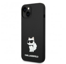 Karl Lagerfeld KLHMP14SSNCHBCK iPhone 14 6.1&quot; hardcase black/black Silicone Choupette MagSafe