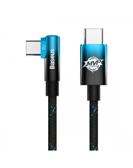 [RETURNED ITEM] Baseus MVP Elbow angled cable Power Delivery cable with side connector USB Type C / USB Type C 2m 100W 5A blue (CAVP000721)