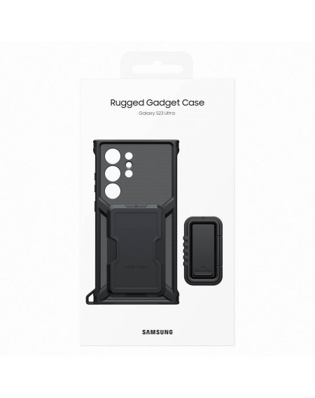 Samsung Rugged Gadget Case for Samsung Galaxy S23 Ultra Rugged Cover Ring Holder Stand Gray (EF-RS918CBEGWW)