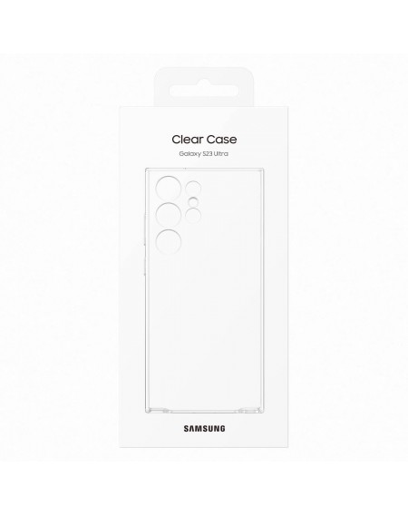 Samsung Clear Cover Case for Samsung Galaxy S23 Ultra Gel Case Transparent (EF-QS918CTEGWW)