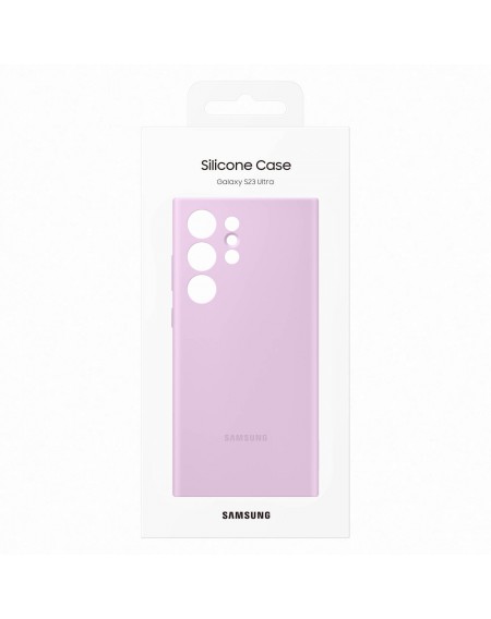Samsung Silicone Cover Case for Samsung Galaxy S23 Ultra Silicone Cover Lilac (EF-PS918TVEGWW)