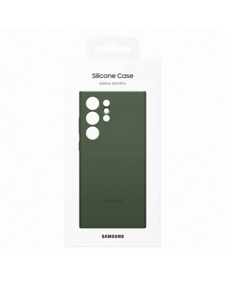 Samsung Silicone Cover Case for Samsung Galaxy S23 Ultra Silicone Case khaki (EF-PS918TGEGWW)