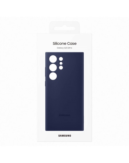 Samsung Silicone Cover Case for Samsung Galaxy S23 Ultra Silicone Case navy blue (EF-PS918TNEGWW)