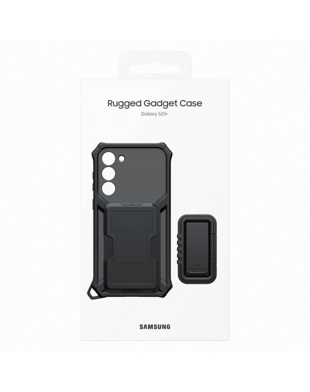 Samsung Rugged Gadget Case for Samsung Galaxy S23+ Rugged Cover Ring Holder Stand Gray (EF-RS916CBEGWW)