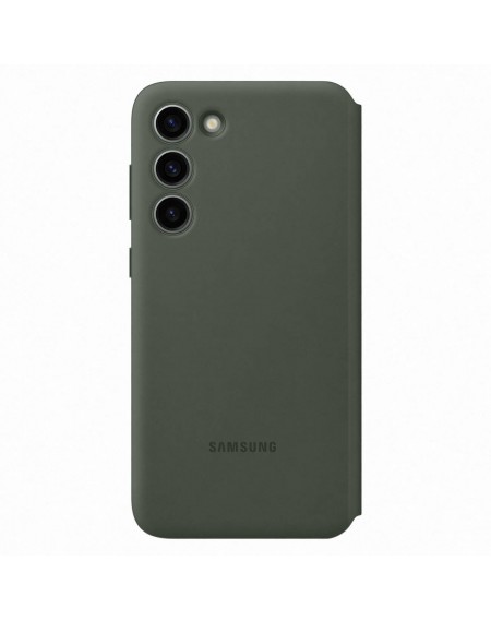Samsung Smart View Wallet Case for Samsung Galaxy S23+ Cover with Smart Flip Window Card Wallet khaki (EF-ZS916CGEGWW)