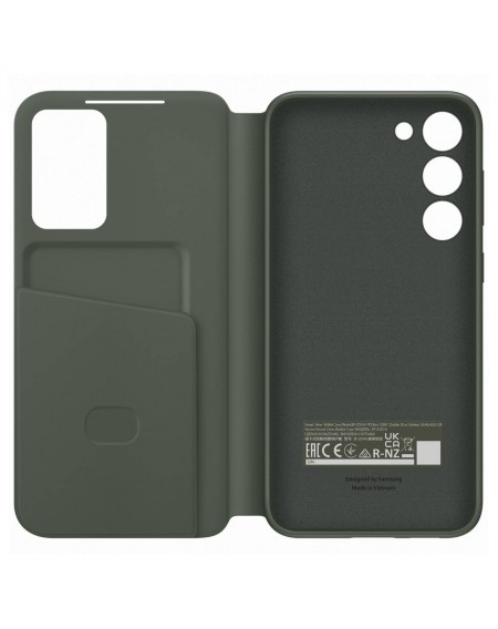 Samsung Smart View Wallet Case for Samsung Galaxy S23+ Cover with Smart Flip Window Card Wallet khaki (EF-ZS916CGEGWW)