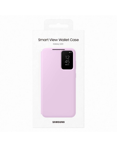 Samsung Smart View Wallet Case for Samsung Galaxy S23+ Cover with Smart Flip Window Card Wallet Lilac (EF-ZS916CVEGWW)