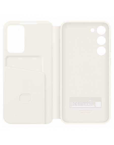 Samsung Smart View Wallet Case for Samsung Galaxy S23+ Cover with Smart Flip Window Card Wallet Cream (EF-ZS916CUEGWW)