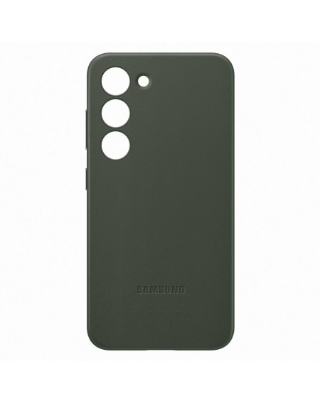 Samsung Leather Cover case for Samsung Galaxy S23 case made of natural leather green (EF-VS911LGEGWW)