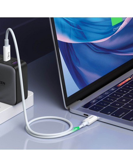 Ugreen cable USB4 40Gb/s USB-C - USB-C PD 100W 0.8m white (US506)