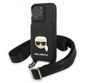 Karl Lagerfeld KLHCP13LSAKHPK iPhone 13 Pro / 13 6.1&quot; Hardcase Saffiano Metal Karl Head