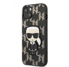 Karl Lagerfeld KLHCP13MPMNIKBK iPhone 13 6.1&quot; hardcase black/black Monogram Ikonik Patch
