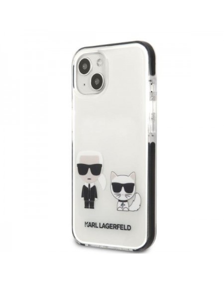 Karl Lagerfeld KLHCP13STPEKCW iPhone 13 mini 5.4&quot; hardcase white/white Karl&amp;Choupette