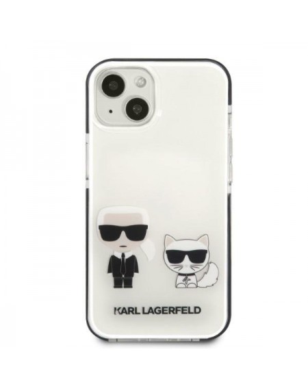 Karl Lagerfeld KLHCP13STPEKCW iPhone 13 mini 5.4&quot; hardcase white/white Karl&amp;Choupette