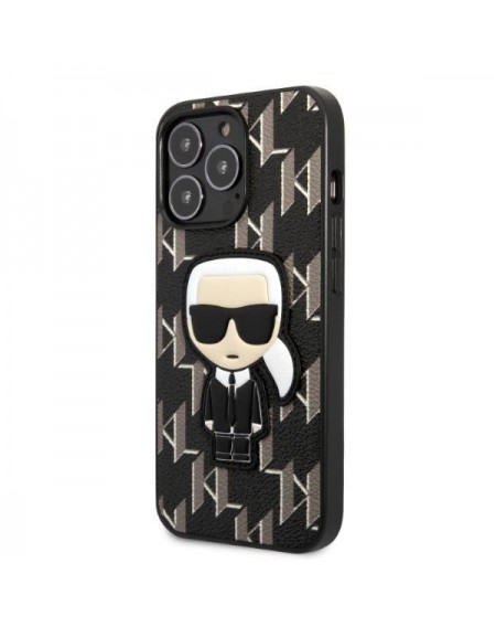 Karl Lagerfeld KLHCP13XPMNIKBK iPhone 13 Pro Max 6.7&quot; hardcase black/black Monogram Ikonik Patch