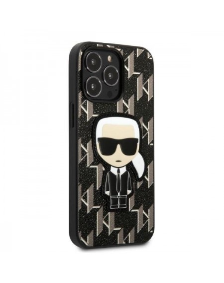 Karl Lagerfeld KLHCP13XPMNIKBK iPhone 13 Pro Max 6.7&quot; hardcase black/black Monogram Ikonik Patch