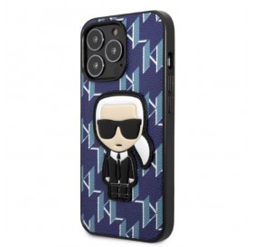 Karl Lagerfeld KLHCP13XPMNIKBL iPhone 13 Pro Max 6.7&quot; hardcase blue/blue Monogram Ikonik Patch