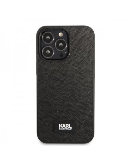 Karl Lagerfeld KLHCP13XSFMP2K iPhone 13 Pro Max 6.7&quot; hardcase black/black Saffiano Plaque