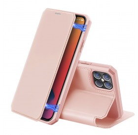 [RETURNED ITEM] DUX DUCIS Skin X Bookcase type case for iPhone 12 Pro Max pink