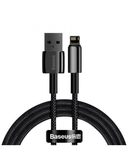 [RETURNED ITEM]  Baseus Tungsten USB - Lightning cable 2,4 A 1 m black (CALWJ-01)