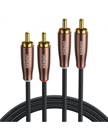[RETURNED ITEM] Ugreen cable stereo audio 2xRCA cable 2m brown (AV199 60999)