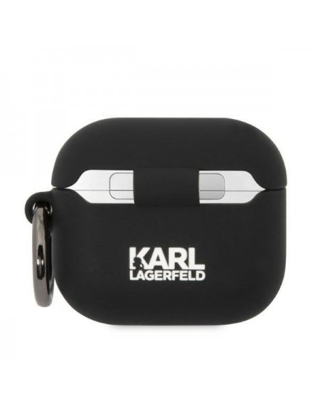 Karl Lagerfeld KLA3RUNCHK AirPods 3 cover black/black Silicone Choupette Head 3D