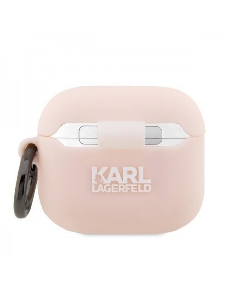 Karl Lagerfeld KLA3RUNIKP AirPods 3 cover pink/pink Silicone Karl Head 3D