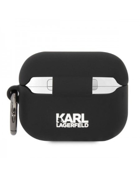Karl Lagerfeld KLAPRUNIKK AirPods Pro cover black/black Silicone Karl Head 3D