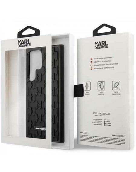 Karl Lagerfeld KLHCS23LRUPKLPK S23 Ultra S918 hardcase black/black 3D Monogram
