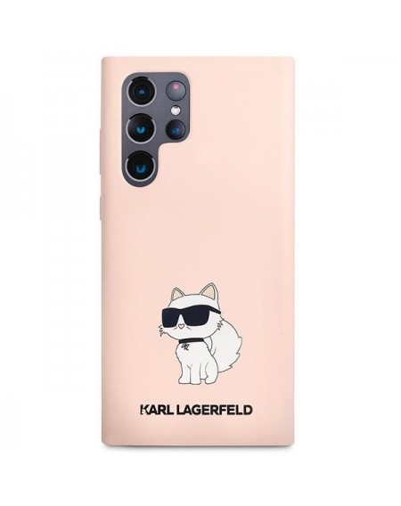 Karl Lagerfeld KLHCS23LSNCHBCP S23 Ultra S918 hardcase pink/pink Silicone Choupette