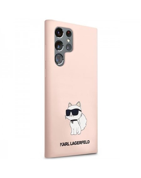 Karl Lagerfeld KLHCS23LSNCHBCP S23 Ultra S918 hardcase pink/pink Silicone Choupette