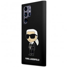Karl Lagerfeld KLHCS23LSNIKBCK S23 Ultra S918 hardcase black/black Silicone Ikonik