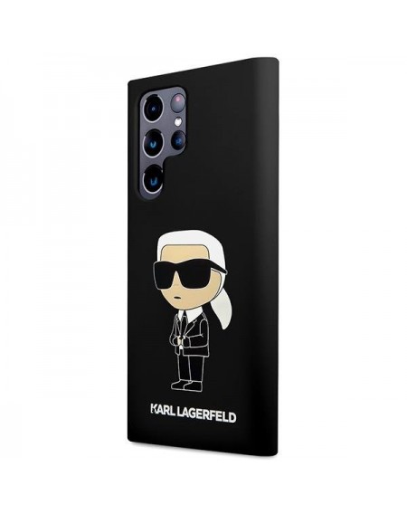 Karl Lagerfeld KLHCS23LSNIKBCK S23 Ultra S918 hardcase black/black Silicone Ikonik