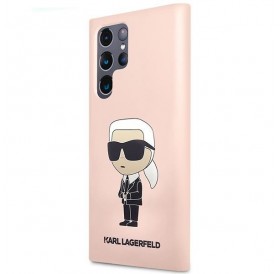 Karl Lagerfeld KLHCS23LSNIKBCP Sam S23 S918 Ultra hardcase pink/pink Silicone Ikonik