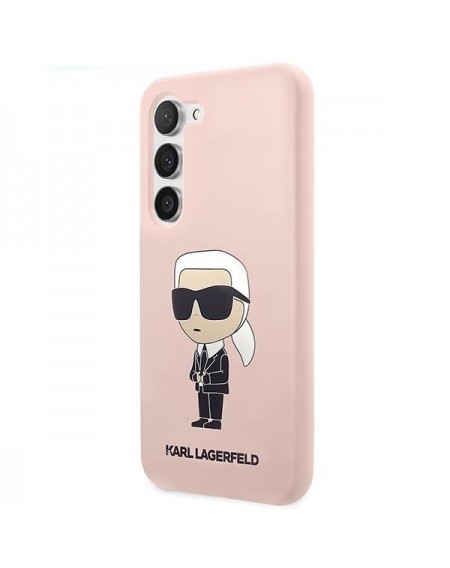 Karl Lagerfeld KLHCS23MSNIKBCP S23+ S916 hardcase pink/pink Silicone Ikonik