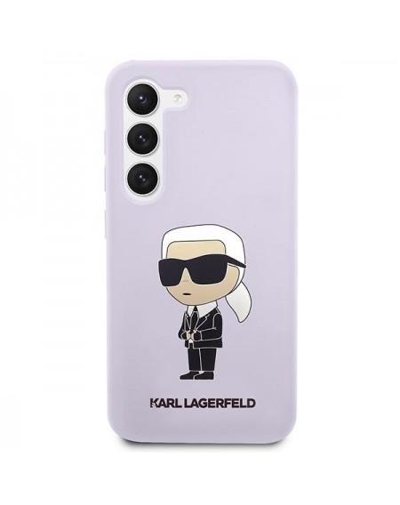 Karl Lagerfeld KLHCS23MSNIKBCU S23+ S916 hardcase purple/purple Silicone Ikonik